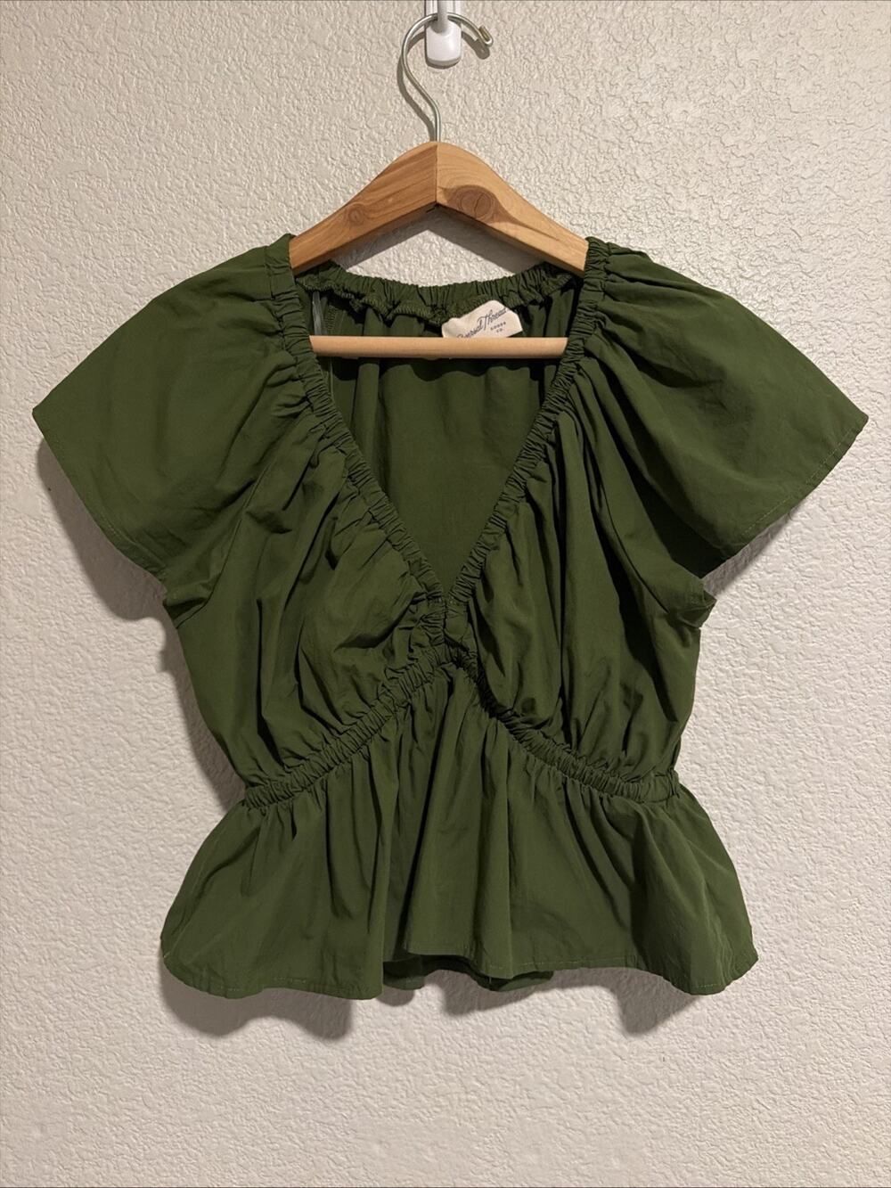 NEW Universal Thread Blouse Top Cottage Peasant Feminine Tradwife Boho Peplum S